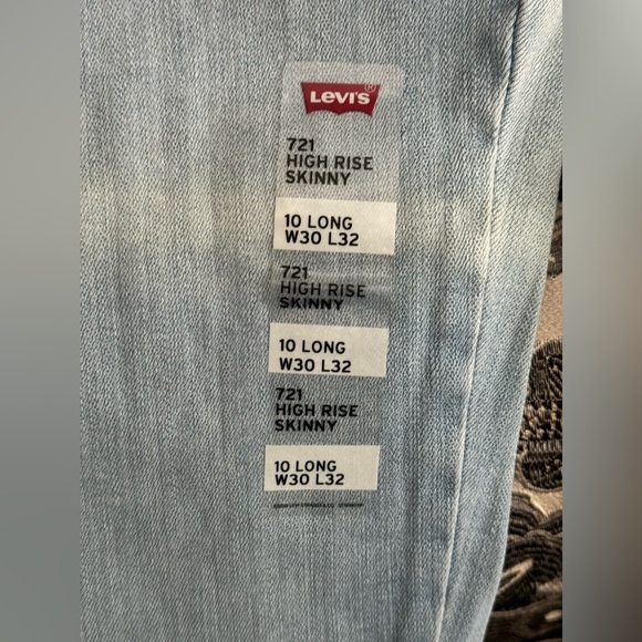 New! Levi's® Premium 721 HIGH RISE SKINNY PERFORMANCE COOL‎ WOMEN'S JEANS - Picture 8 of 10